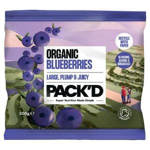 PACK'D Organic Blueberries 300g