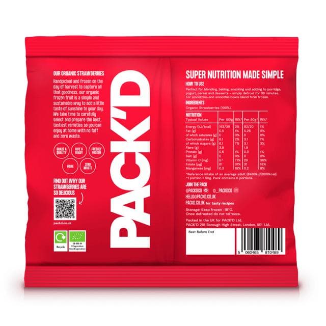PACK'D Organic Strawberries 300g - gallery image 2
