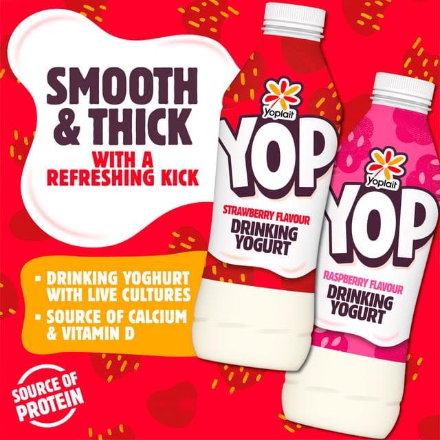 Yop Strawberry Yoghurt Drink 825g - gallery image 2