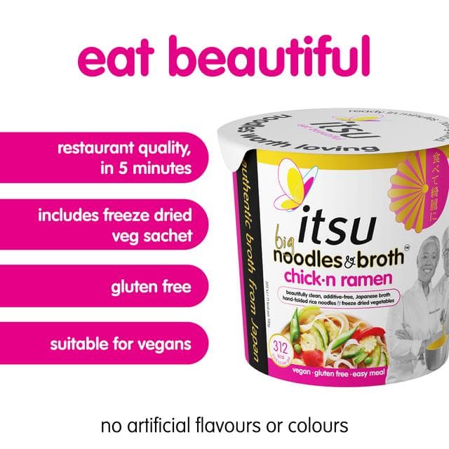 itsu Big Chick N Ramen Instant Noodles & Broth Pot 93g - gallery image 2