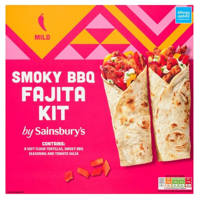 Sainsbury's Smoky BBQ Fajita Kit 500g - gallery image 1