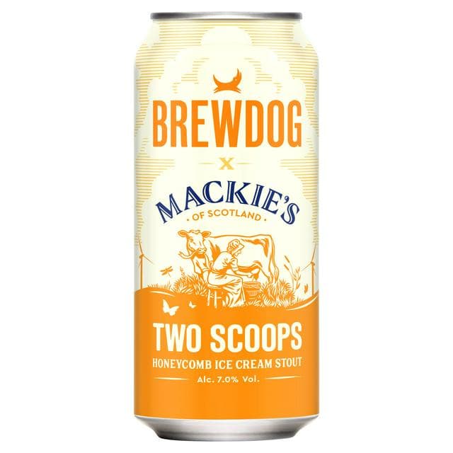BrewDog Mackie's Two Scoops Honeycomb Ice Cream Stout 440ml - gallery image 1