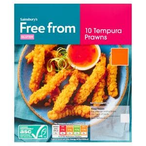 Sainsbury's Free From 10 x Tempura Prawns 130g