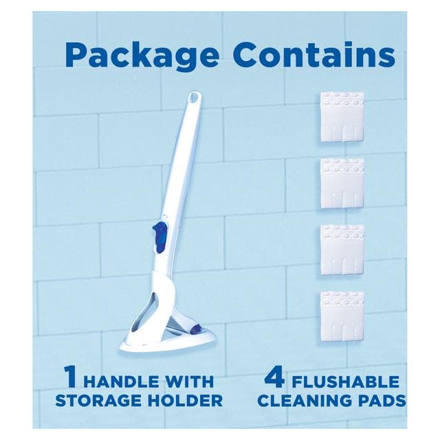 Duck Toilet Cleaner Fresh Brush Handle + 4 Refills - gallery image 2