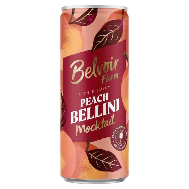 Belvoir Farm Non Alcoholic Peach Bellini 250ml - gallery image 1