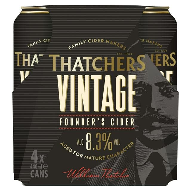 Thatchers 4 x 440ml Vintage Founder’s Apple Cider - gallery image 1