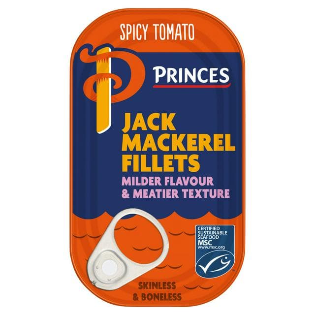Princes Spicy Tomato Jack Mackerel Fillets 125g - gallery image 1