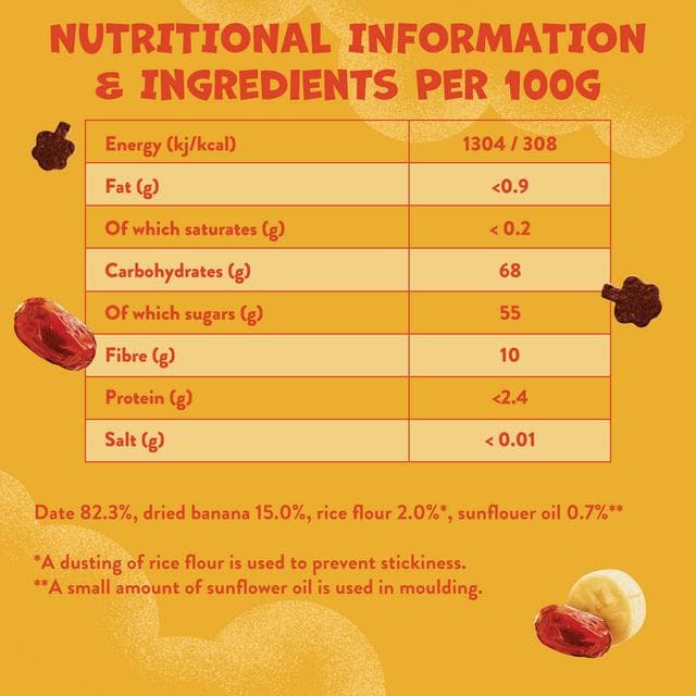 Goodies 20g Banana & Date Kids Snack Fruit Bites - gallery image 5