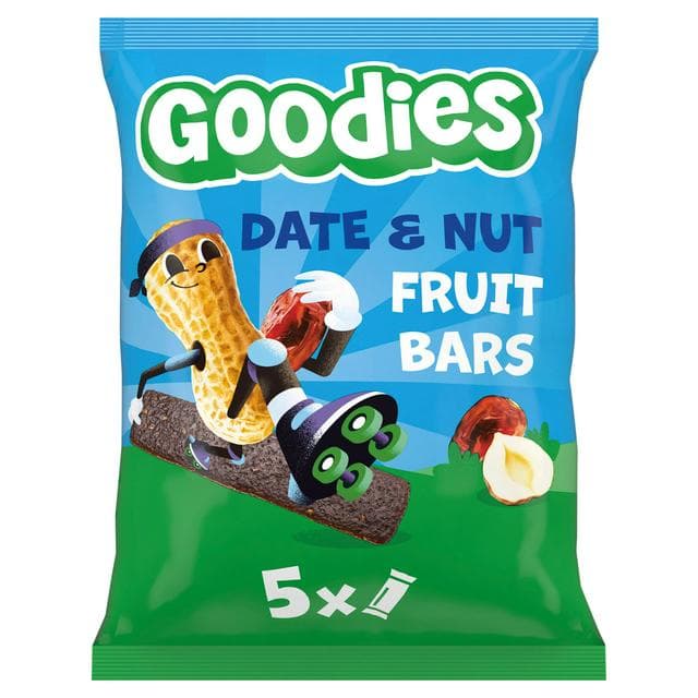 Goodies 5 x 20g Date & Nuts Multipack Kids Snack Fruit Bars - gallery image 1