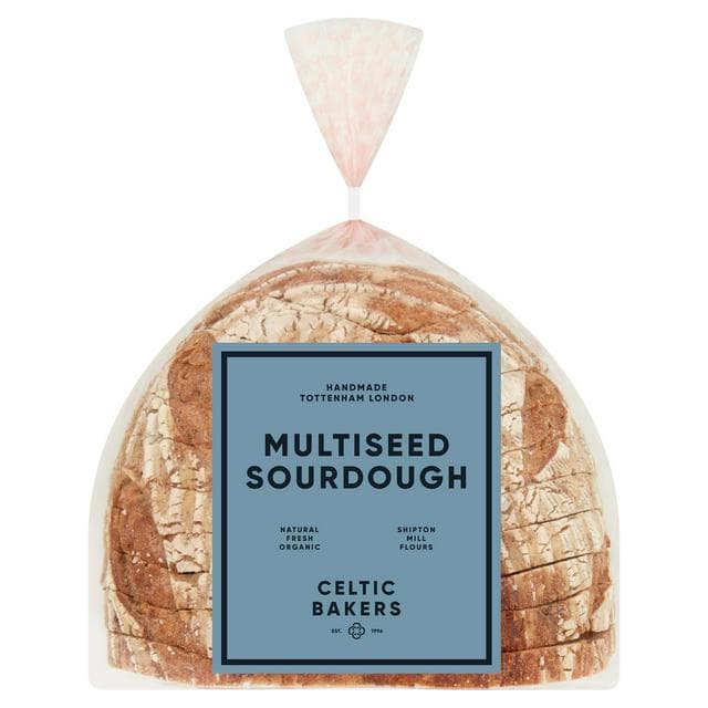 Celtic Bakers Organic Multiseed Sourdough Bread 500g - gallery image 1