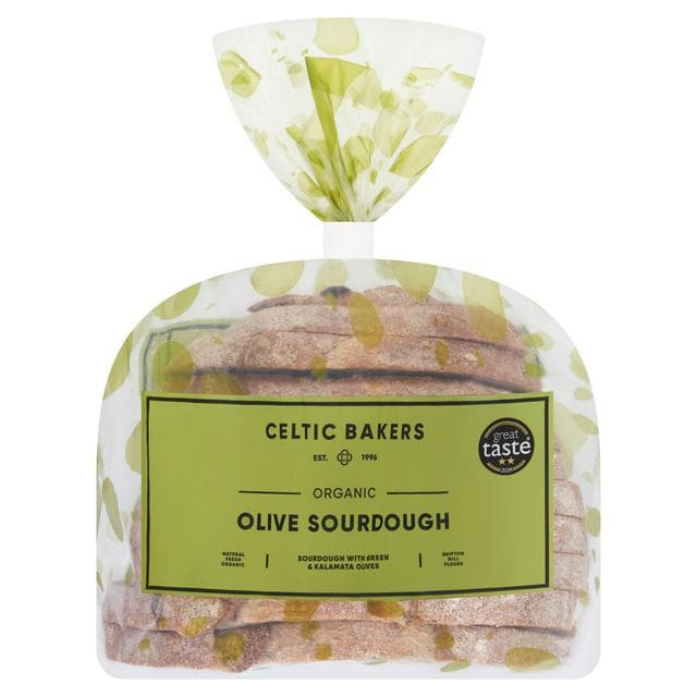 Celtic Bakers Organic Olive Sourdough Bread 500g - gallery image 1