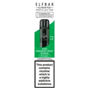 Elfbar Kiwi Passion Fruit Guava Prefilled Pod x2 20mg/ml