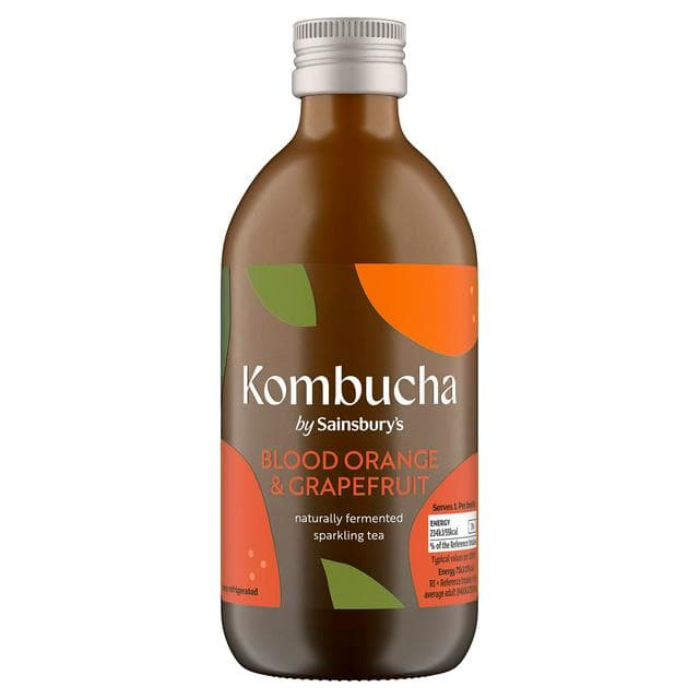 Sainsbury's 330ml Orange & Grapefruit Kombucha - gallery image 1
