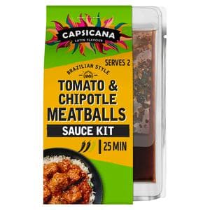 Capsicana Latin Flavour Mexican Style Tomato & Chipotle Meatballs Sauce Kit 273g