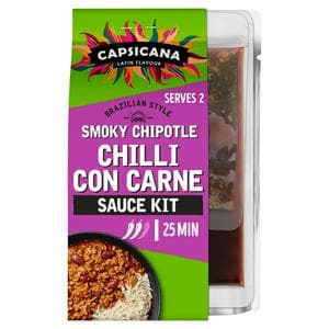 Capsicana 273g Mexican Style Smoky Chipotle Chilli Con Carne Sauce Kit