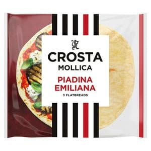 Crosta Mollica 3 x Emiliana Piadina Flatbreads 300g