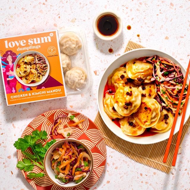 Love Sum 8 Dumplings Chicken & Kimchi Mandu 240g - gallery image 2