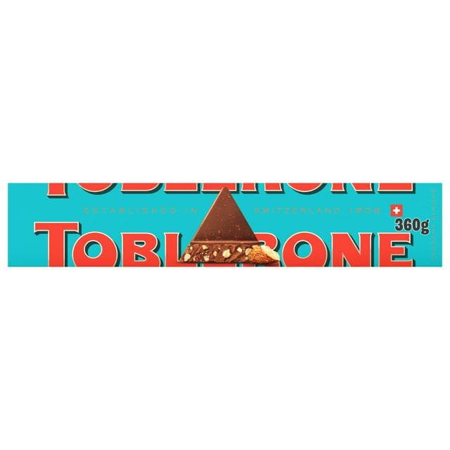 Toblerone Crunchy almonds Chocolate with Honey & Almond Nougat Bar Gifting 340g - gallery image 1