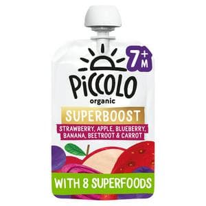 Piccolo Superboost Strawberry, Apple & Blueberry 7+ Months 100g