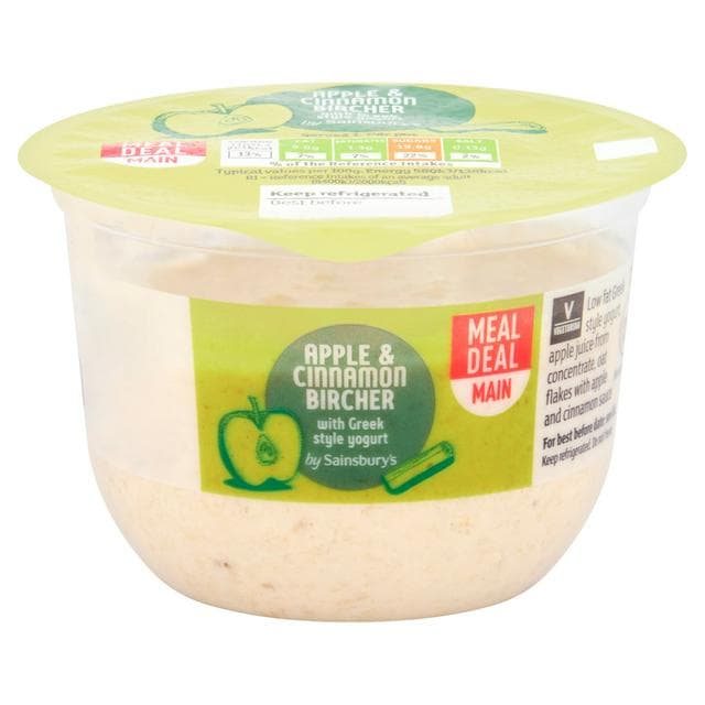 Sainsbury's 190g Apple & Cinnamon Bircher with Greek Style Yogurt - gallery image 1