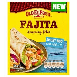 Old El Paso Extra Mild Smoky BBQ Fajita Seasoning Mix 35g