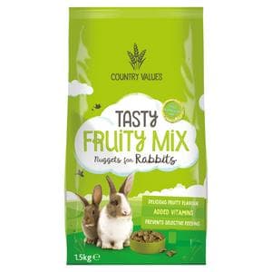 Country Values 1.5kg Rabbit Food Fruity Tasty Nuggets