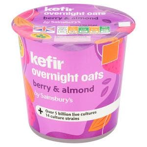 Sainsbury's 350g Berry & Almond Kefir Overnight Oats