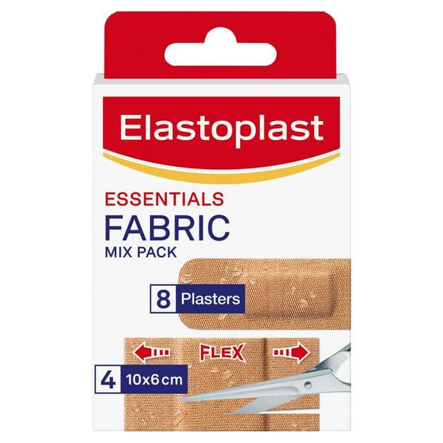Elastoplast Essentials Fabric Mix Pack Plasters x8 - gallery image 1