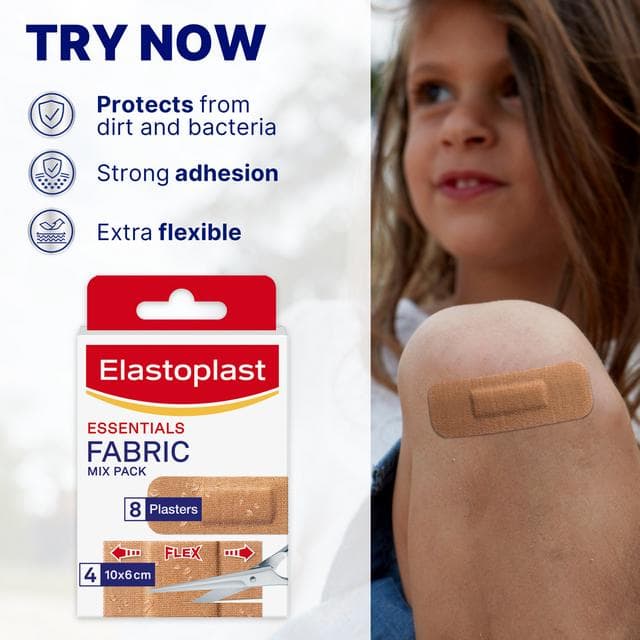 Elastoplast Essentials Fabric Mix Pack Plasters x8 - gallery image 2