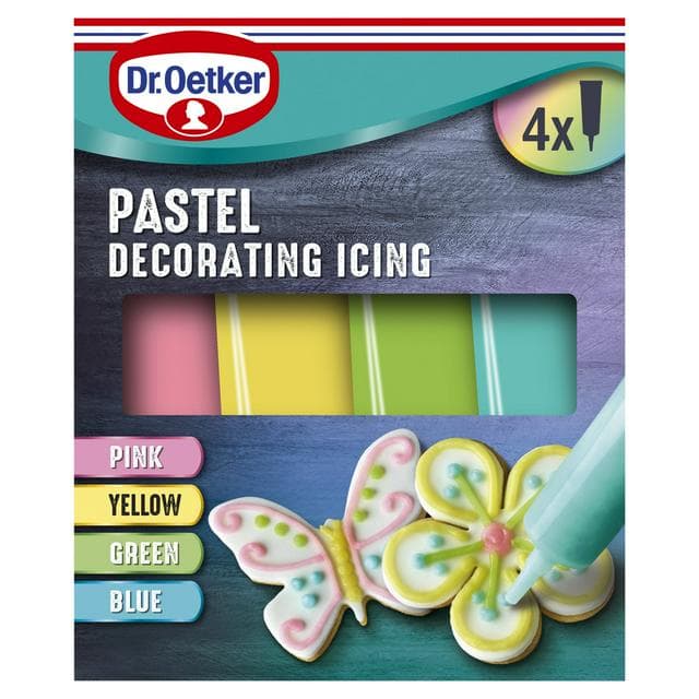 Dr. Oetker 4 x 17g Pastel Decorating Writing Icing - gallery image 1