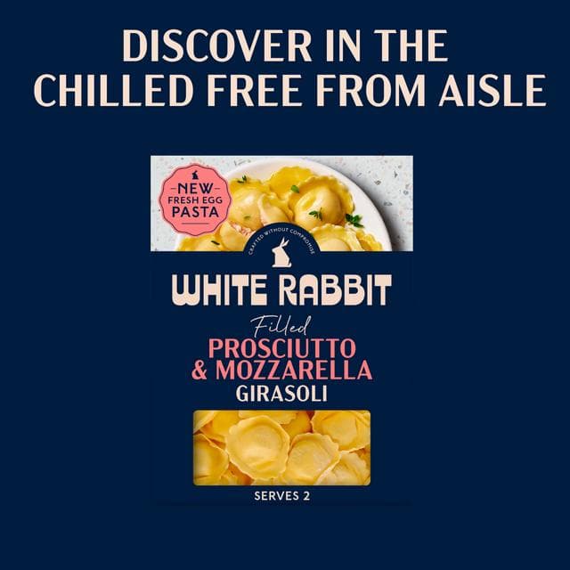 White Rabbit 250g Prosciutto & Mozzarella Gluten Free Filled Girasoli Pasta - gallery image 4