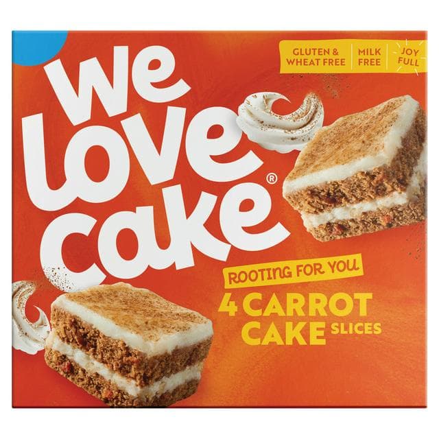 We Love Cake 4 Carrot Cake Slices 158g - gallery image 1