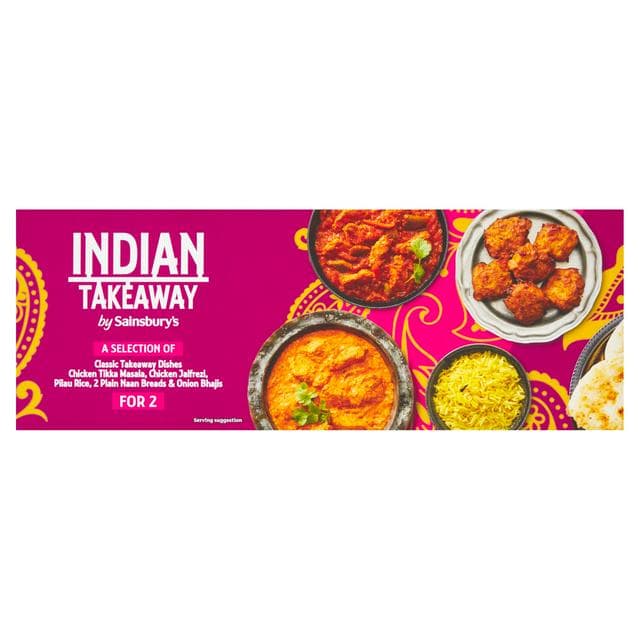 Sainsbury's Chicken Tikka Masala & Jalfrezi Indian Takeaway Box (Serves 2) - gallery image 1