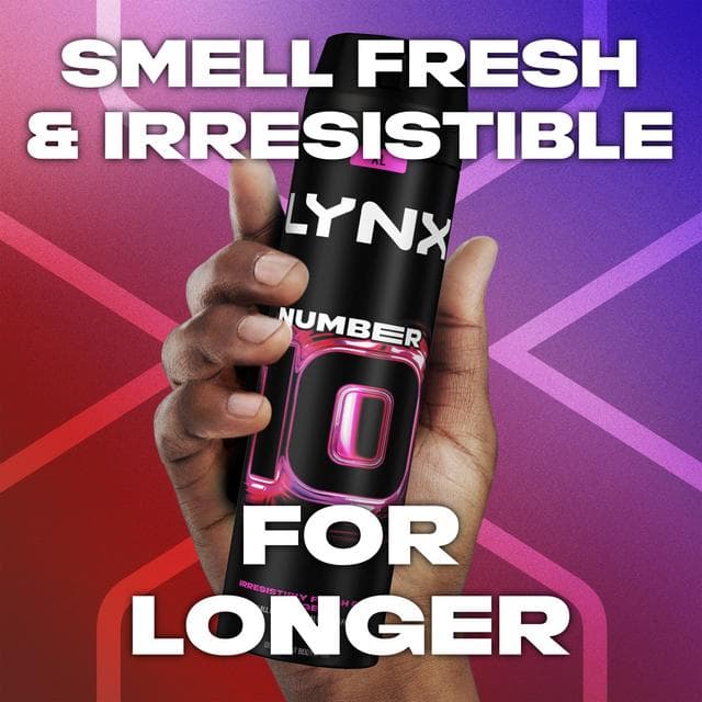 Lynx 250ml FIFA Number 10 Aerosol Body Spray, Limited Edition - gallery image 2