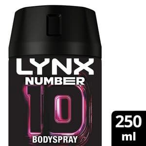 Lynx 250ml FIFA Number 10 Aerosol Body Spray, Limited Edition