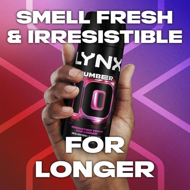 Lynx 150ml FIFA Number 10 Aerosol Body Spray, Limited Edition - gallery image 2