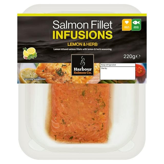 Harbour Salmon Co. Salmon Fillet Infusions Lemon & Herb 220g - gallery image 1
