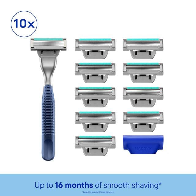 Harry's Plus 10 x Blade Refills Tide 5 Blade Men's Razor Value Pack - gallery image 2