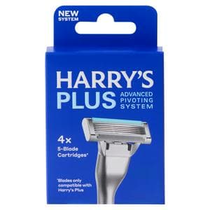 Harry's Plus 4 x Refills 5 Blade Men's Razor