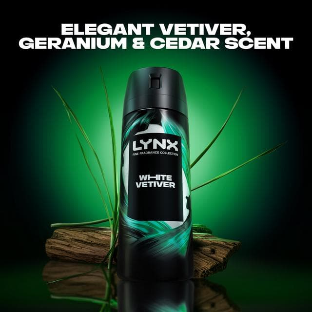 Lynx 150ml Fine Fragrance Collection White Vetiver Premium Body Spray - gallery image 3