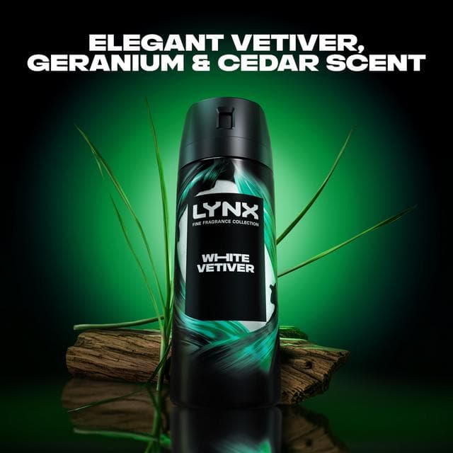 Lynx 150ml Fine Fragrance Collection White Vetiver Premium Body Spray - gallery image 3