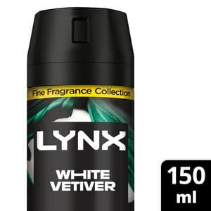 Lynx 150ml Fine Fragrance Collection White Vetiver Premium Body Spray