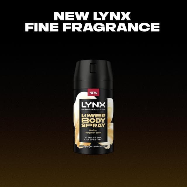 Lynx 100ml Vanilla + Bergamot Lower Body Spray - gallery image 2