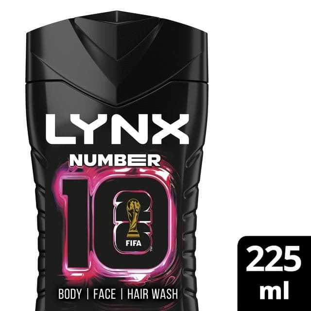 Lynx 225ml Number 10 3 in 1 Body Wash, FIFA Limited Edition - gallery image 1