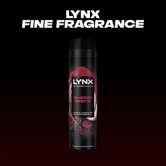 Lynx 200ml Fine Fragrance Collection Cherry Spritz Premium Body Spray - gallery image 2