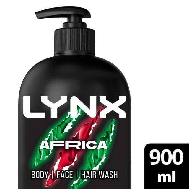 Lynx 900ml 3 in 1 Africa Body Wash - gallery image 1