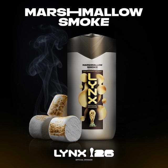 Lynx 400ml Marshmallow Smoke Premium Fine Fragrance Collection Body Wash, FIFA Limited Edition - gallery image 2