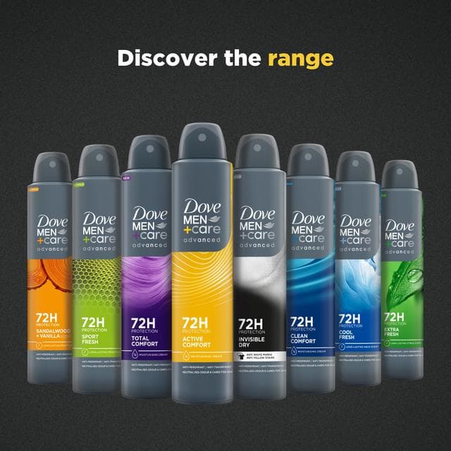 Dove Men+Care 200ml Advanced Active Comfort Antiperspirant Aerosol Deodorant Spray, FIFA Limited Collection - gallery image 5