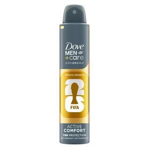 Dove Men+Care 200ml Advanced Active Comfort Antiperspirant Aerosol Deodorant Spray, FIFA Limited Collection