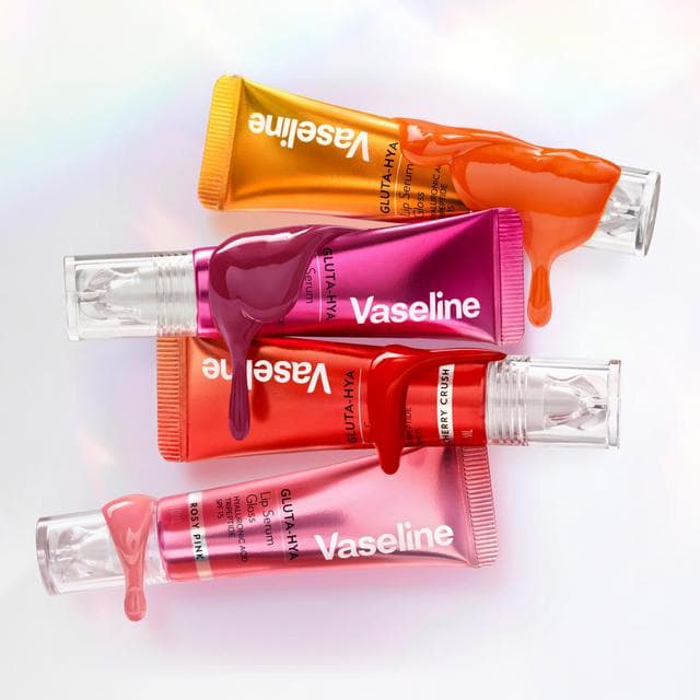 Vaseline 10ml Gluta Hya Rosy Pink Lip Serum Gloss - gallery image 2
